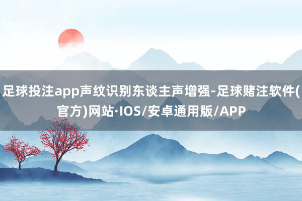 足球投注app声纹识别东谈主声增强-足球赌注软件(官方)网站·IOS/安卓通用版/APP