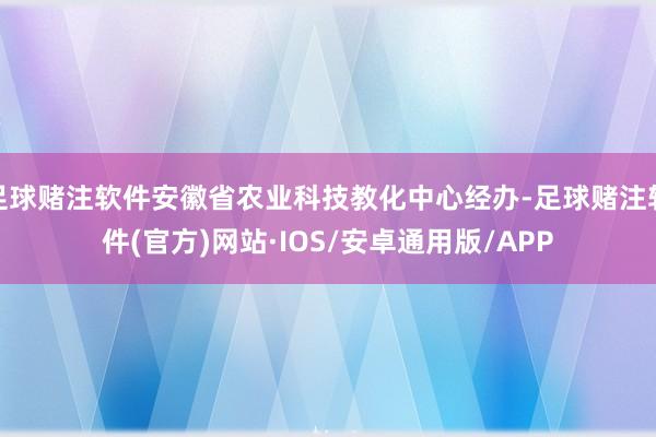 足球赌注软件安徽省农业科技教化中心经办-足球赌注软件(官方)网站·IOS/安卓通用版/APP