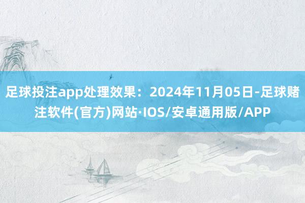 足球投注app处理效果：2024年11月05日-足球赌注软件(官方)网站·IOS/安卓通用版/APP