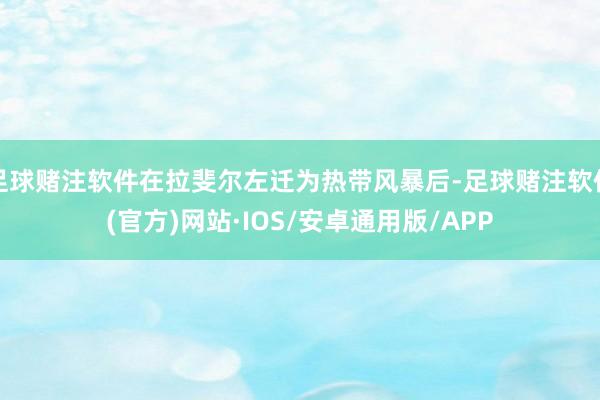 足球赌注软件在拉斐尔左迁为热带风暴后-足球赌注软件(官方)网站·IOS/安卓通用版/APP