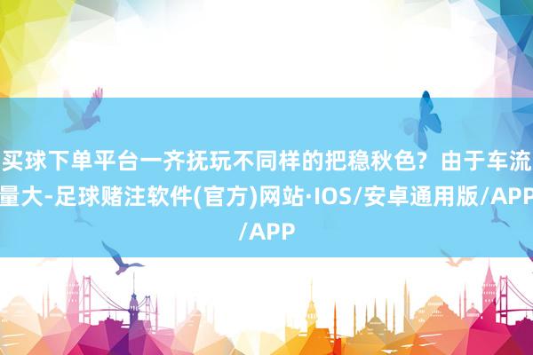 买球下单平台一齐抚玩不同样的把稳秋色?  由于车流量大-足球赌注软件(官方)网站·IOS/安卓通用版/APP