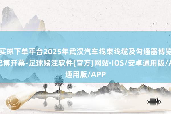 买球下单平台2025年武汉汽车线束线缆及勾通器博览会汜博开幕-足球赌注软件(官方)网站·IOS/安卓通用版/APP