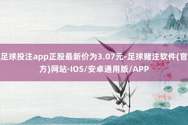 足球投注app正股最新价为3.07元-足球赌注软件(官方)网站·IOS/安卓通用版/APP