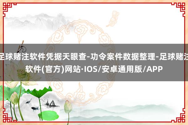 足球赌注软件凭据天眼查-功令案件数据整理-足球赌注软件(官方)网站·IOS/安卓通用版/APP