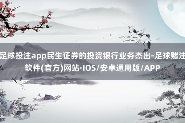 足球投注app民生证券的投资银行业务杰出-足球赌注软件(官方)网站·IOS/安卓通用版/APP