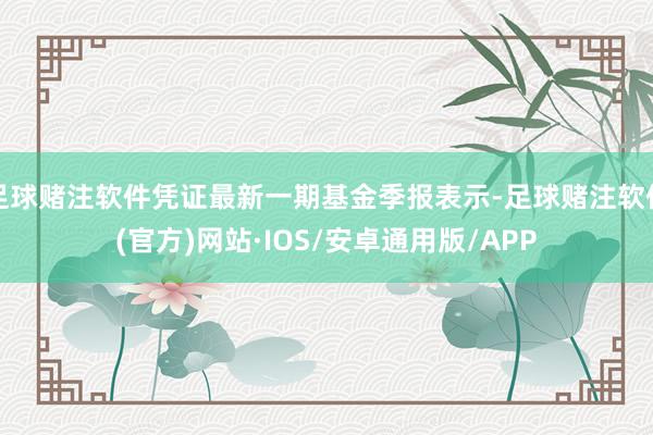 足球赌注软件凭证最新一期基金季报表示-足球赌注软件(官方)网站·IOS/安卓通用版/APP