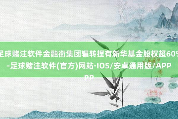 足球赌注软件金融街集团辗转捏有新华基金股权超60%-足球赌注软件(官方)网站·IOS/安卓通用版/APP