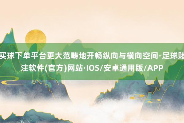 买球下单平台更大范畴地开畅纵向与横向空间-足球赌注软件(官方)网站·IOS/安卓通用版/APP