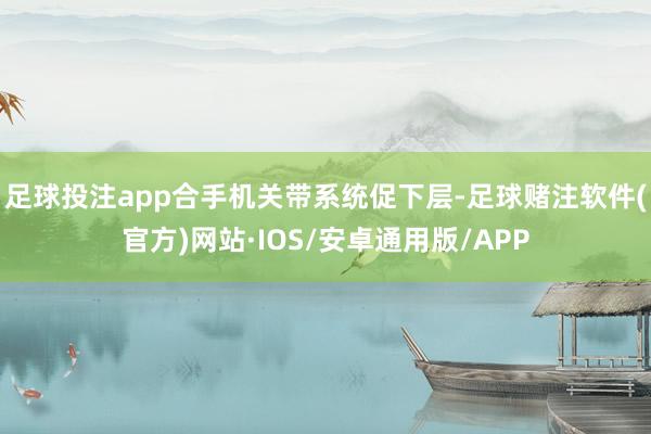 足球投注app合手机关带系统促下层-足球赌注软件(官方)网站·IOS/安卓通用版/APP