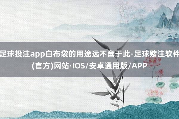 足球投注app白布袋的用途远不啻于此-足球赌注软件(官方)网站·IOS/安卓通用版/APP
