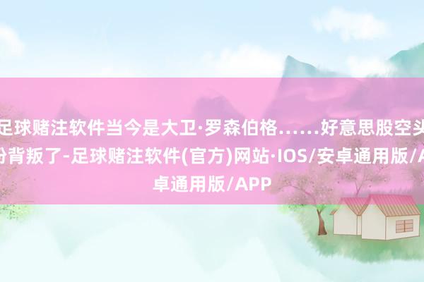 足球赌注软件当今是大卫·罗森伯格……好意思股空头纷纷背叛了-足球赌注软件(官方)网站·IOS/安卓通用版/APP