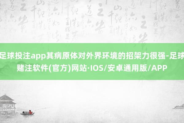 足球投注app其病原体对外界环境的招架力很强-足球赌注软件(官方)网站·IOS/安卓通用版/APP
