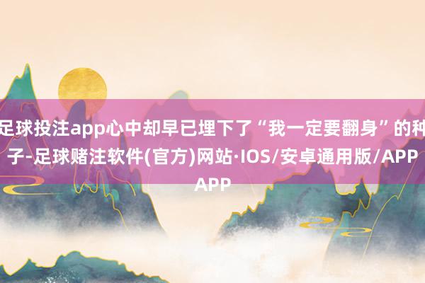 足球投注app心中却早已埋下了“我一定要翻身”的种子-足球赌注软件(官方)网站·IOS/安卓通用版/APP