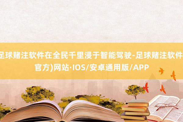 足球赌注软件在全民千里浸于智能驾驶-足球赌注软件(官方)网站·IOS/安卓通用版/APP