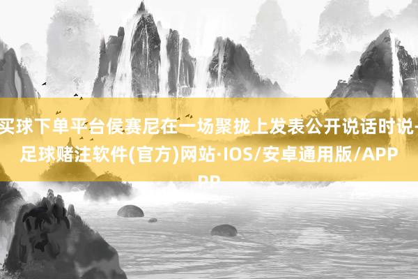 买球下单平台侯赛尼在一场聚拢上发表公开说话时说-足球赌注软件(官方)网站·IOS/安卓通用版/APP