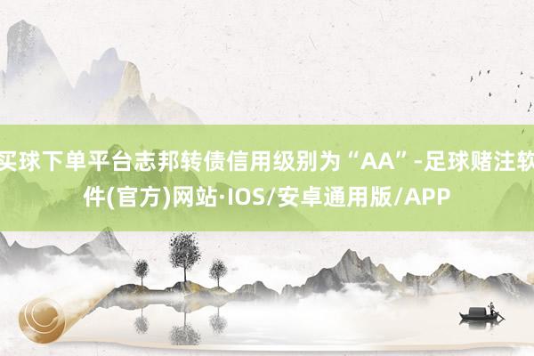 买球下单平台志邦转债信用级别为“AA”-足球赌注软件(官方)网站·IOS/安卓通用版/APP