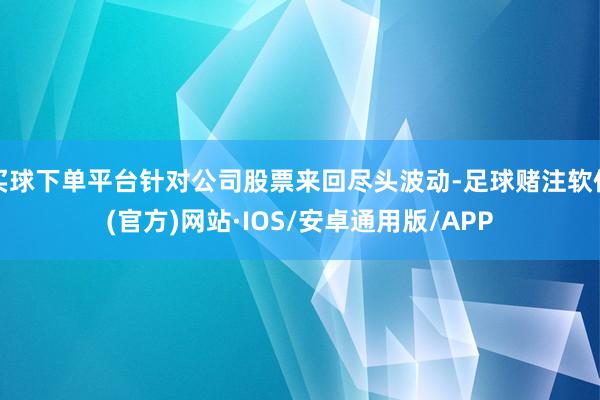 买球下单平台针对公司股票来回尽头波动-足球赌注软件(官方)网站·IOS/安卓通用版/APP