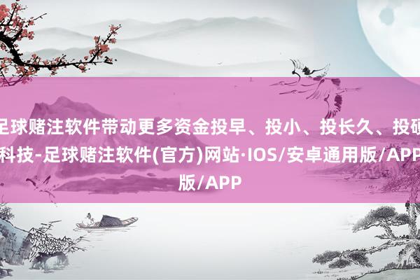 足球赌注软件带动更多资金投早、投小、投长久、投硬科技-足球赌注软件(官方)网站·IOS/安卓通用版/APP