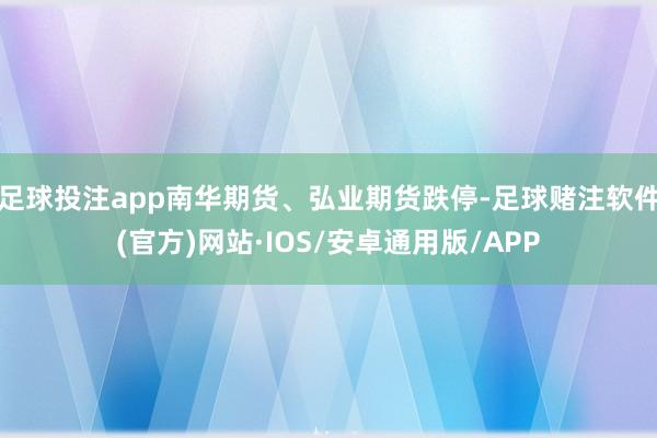 足球投注app南华期货、弘业期货跌停-足球赌注软件(官方)网站·IOS/安卓通用版/APP